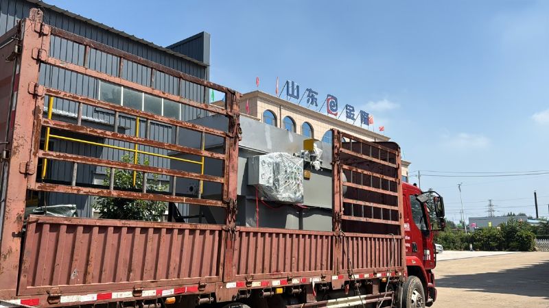 金日發貨！3立方平流式溶氣氣浮機助力煙臺水產加工污水處理